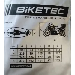 Pokrowiec na Motocykl z miejscem na kufer XL