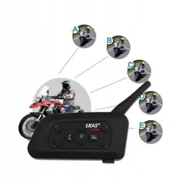 2 zestawy EJEAS V6 Pro intercom kask motocyklowy