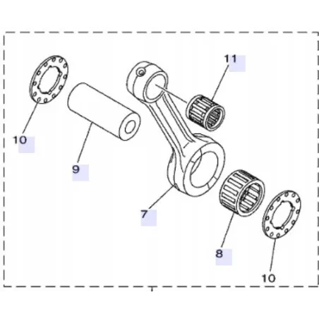 OEM korbowód yz 85 19-23