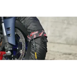 Heated Tire Warmers for Motorcycle Tires IRC RISE Digital