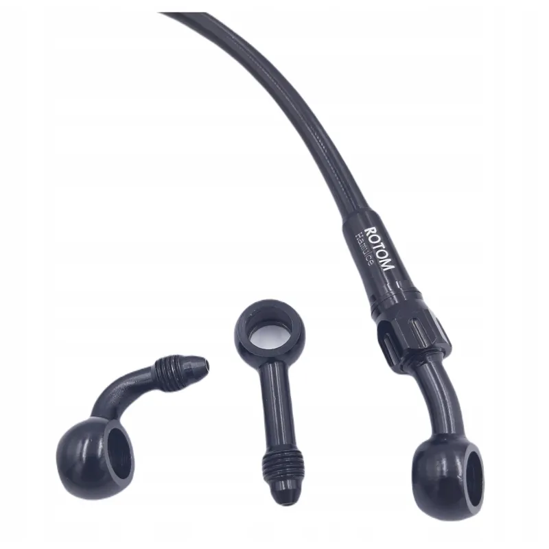 przewód hamulcowy 135cm motocyklowy w oplocie stalowym do motocykla 135