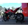 Stojak motocyklowy na kółkach składany na tył pod motocykl podnośnik
