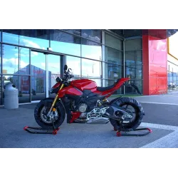 Stojak motocyklowy motocykla komplet przód i tył pod wahacz i lagi