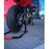 Stojak motocyklowy motocykla komplet przód i tył pod wahacz i lagi