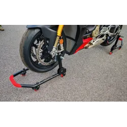 Stojak motocyklowy składany na przód pod motocykl podnośnik