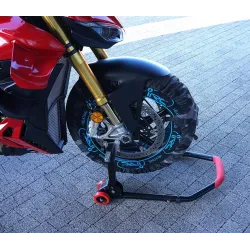 Stojak motocyklowy składany na przód pod motocykl podnośnik