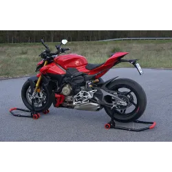 Stojak motocyklowy składany na przód pod motocykl podnośnik