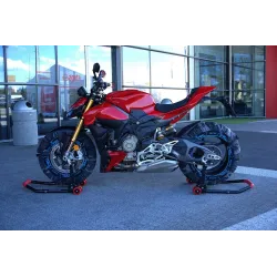 Stojak motocyklowy składany na przód pod motocykl podnośnik