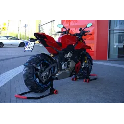 Stojak motocyklowy składany na przód pod motocykl podnośnik