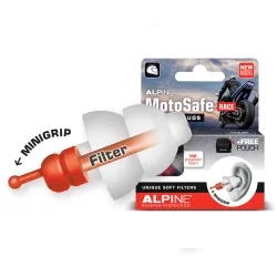 ALPINE zatyczki/stopery do uszu MotoSafe Race