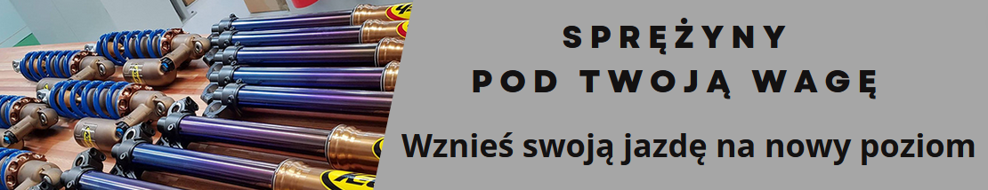 Sprężyny dobrane pod wagę do motocykli terenowych